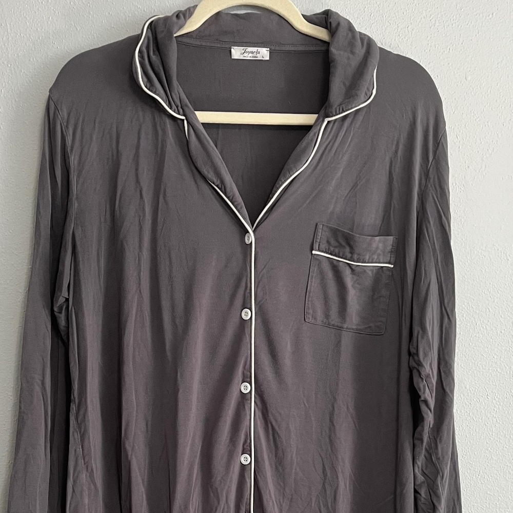 Joyaria Gray Pajama Set Women's Size L